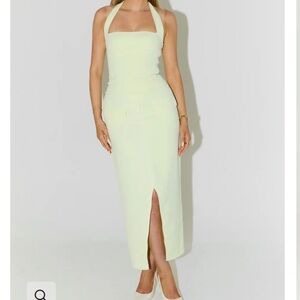 Odd muse midi skirt lime cream